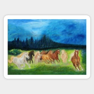 Wild Horses Sticker